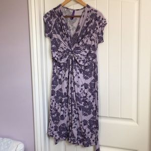 Seraphine Lavender Blossom maternity dress